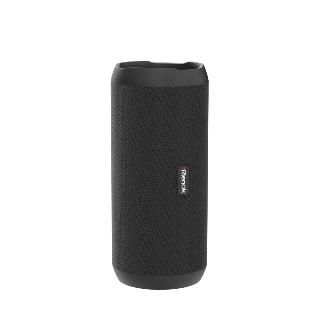 RIENOK Kabelloser Bluetooth-Lautsprecher mit Bass & Licht, IPX7 Wasserdicht