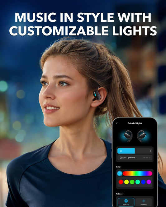 Anker Soundcore V20i Offene Bluetooth-Kopfhörer, für Sport, Schwarz