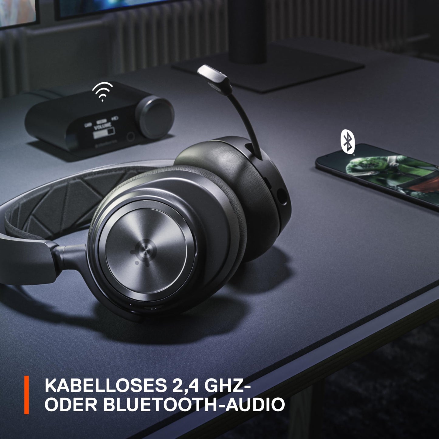 SteelSeries Arctis Nova Pro Wireless Gaming-Headset, mit ANC & Infinity Power System, Multi-Plattform